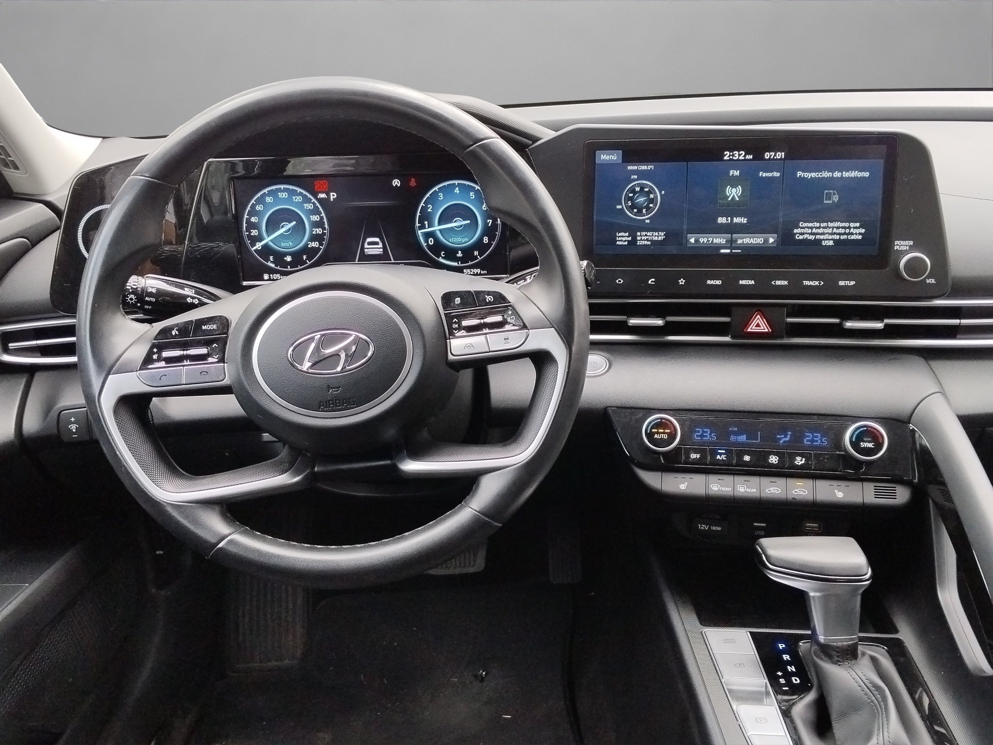 2023 Hyundai ELANTRA 4 PTS LIMITED TECH 20L TA AAC AUT PIEL QC XENON GPS RA-17