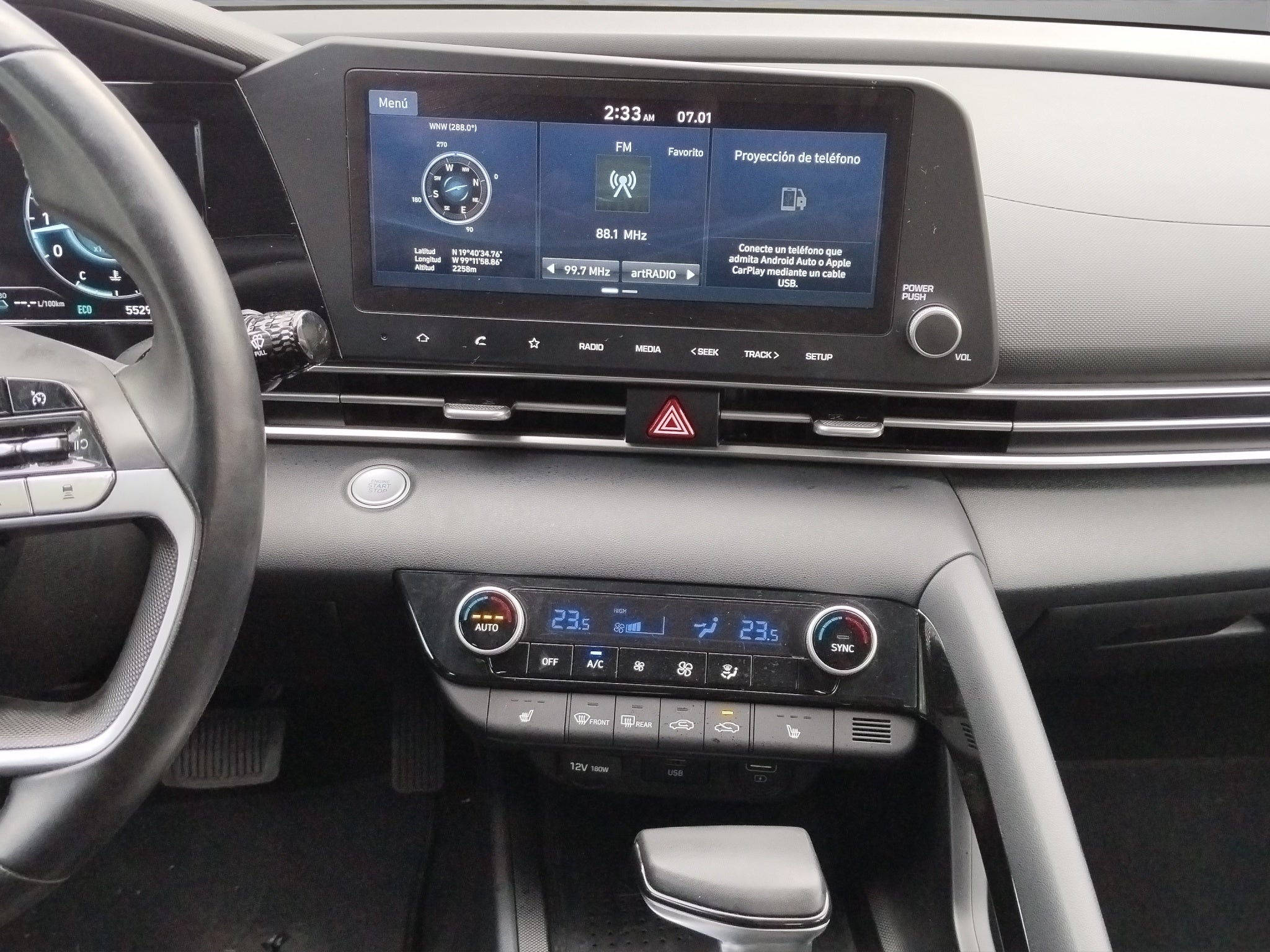 2023 Hyundai ELANTRA 4 PTS LIMITED TECH 20L TA AAC AUT PIEL QC XENON GPS RA-17