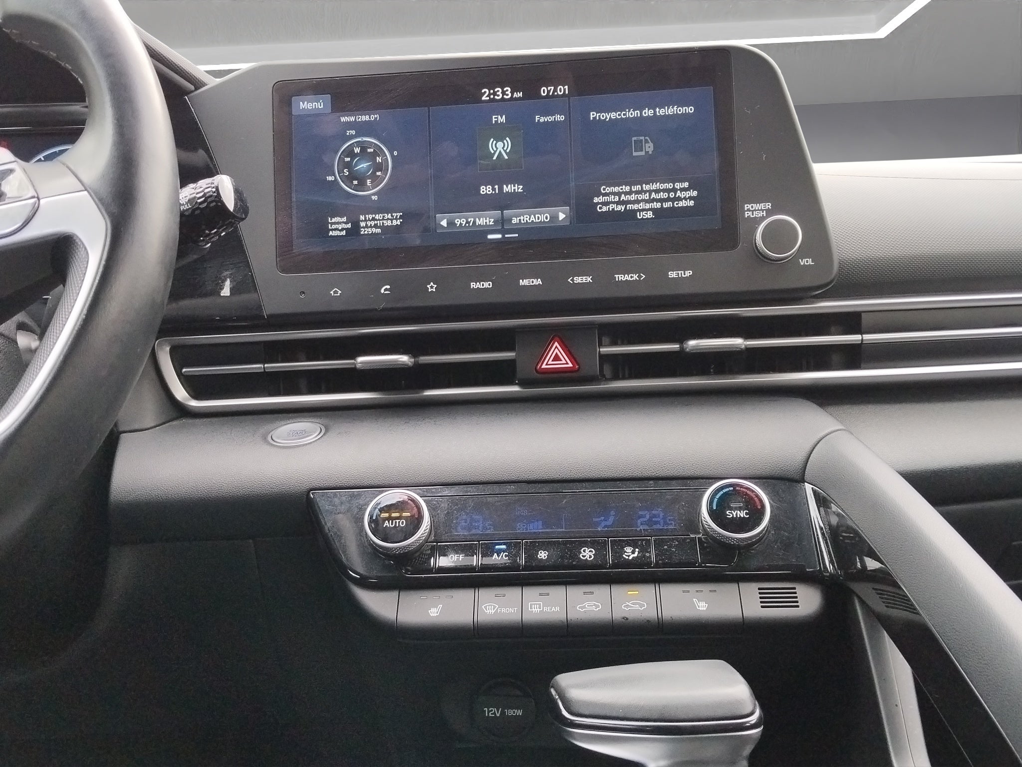2023 Hyundai ELANTRA 4 PTS LIMITED TECH 20L TA AAC AUT PIEL QC XENON GPS RA-17